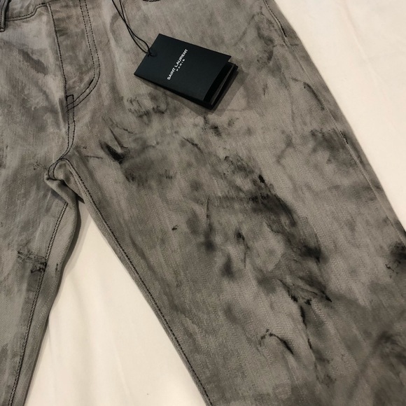 Saint Laurent D02 Oil Spill Jeans - Picture 3 of 6